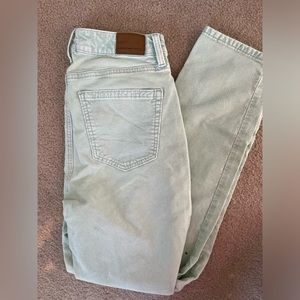 Mint Green Corduroy Jeans American Eagle